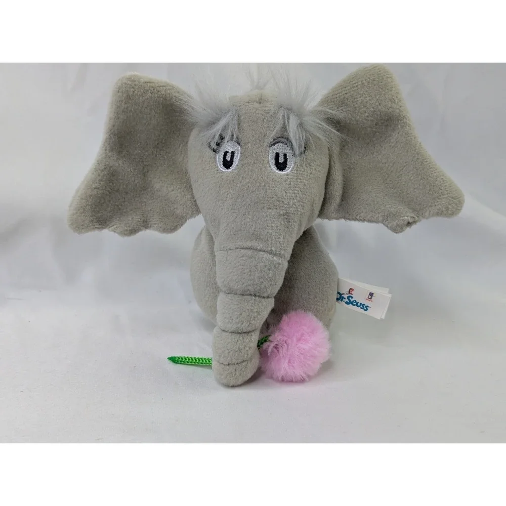 Manhattan Toys Dr Seuss Horton Elephant Mini Puppet 5 Inch 2008 Plush Lot‎